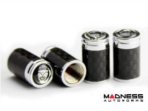 Jaguar Custom Valve Caps - Growler - Carbon Fiber